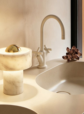 TomDixon Stone大理石便携无线台灯卧室书房装饰氛围灯 轻奢礼物