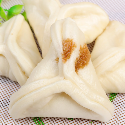 小东北糖三角红糖包子800g约26个北方特色面食早餐流沙包速冻馒头 - 图0