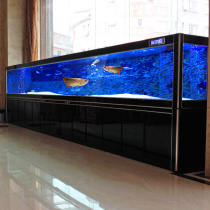 Opel Large Arowana Aquarium Aquarium Ecological Living Room Screen Glass 2m3m Bottom Filter Entry Villa