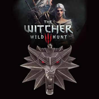 The Witcher 3 peripheral wolf necklace, LED Wild Hunt ປ້າຍຕົ້ນສະບັບ, pendant Witcher, ຫຼຽນຂອງຄວາມຍາວປາ