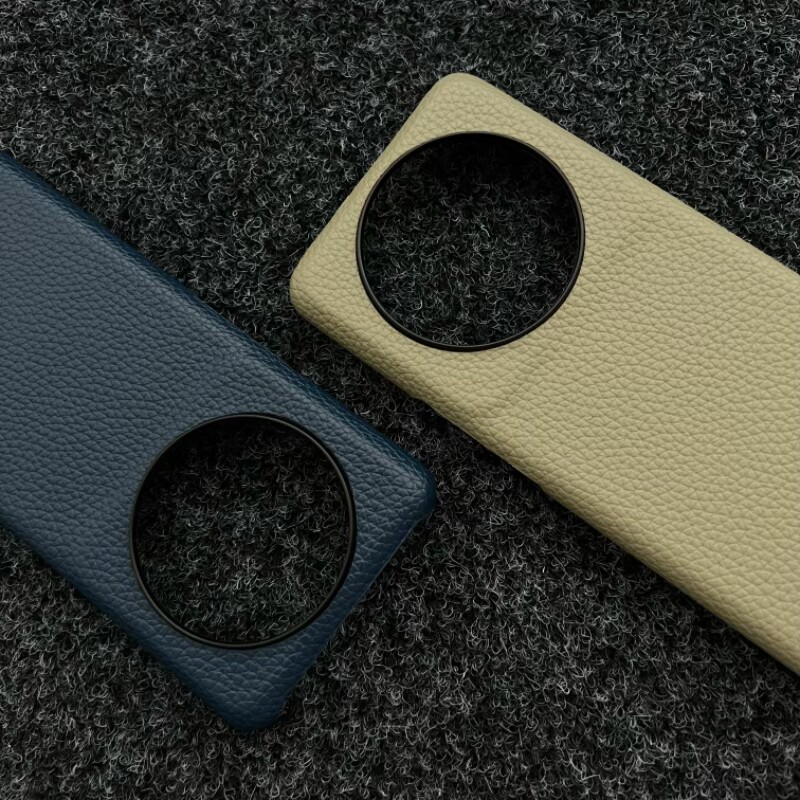 适用小米12SUltra手机壳14Ultra荔枝纹15Ultra头层皮大孔素皮小米13半包13ultra超薄小米裸机11ultra