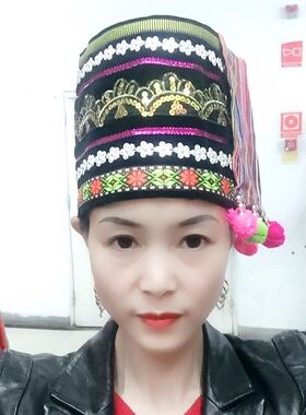 彩云南民族服装花腰傣哈尼族景颇族侗族瑶族头饰少数民族帽子