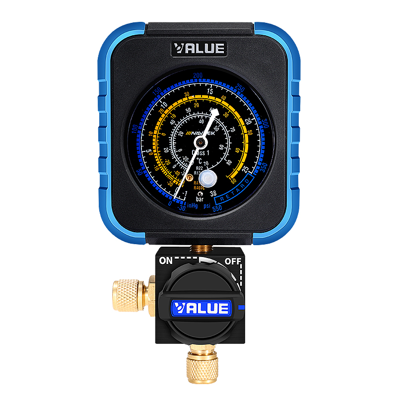 飞越单表空调雪种压力检测加氟单表R22/R134/R410a空调加氟冷媒表 - 图3