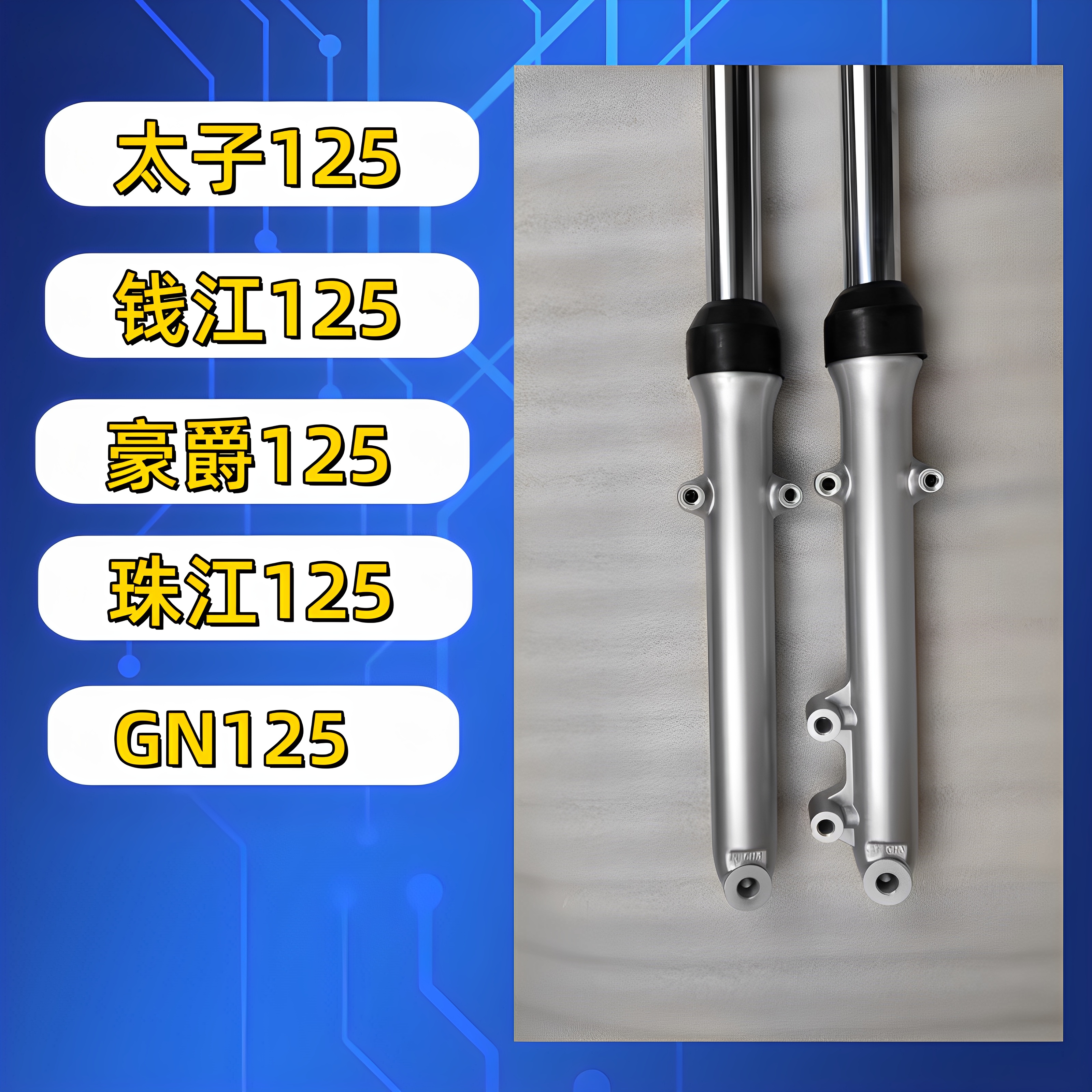 摩托车配件太子HJ125-8濠江太子前叉减震器GN125-H前避震前叉 - 图1