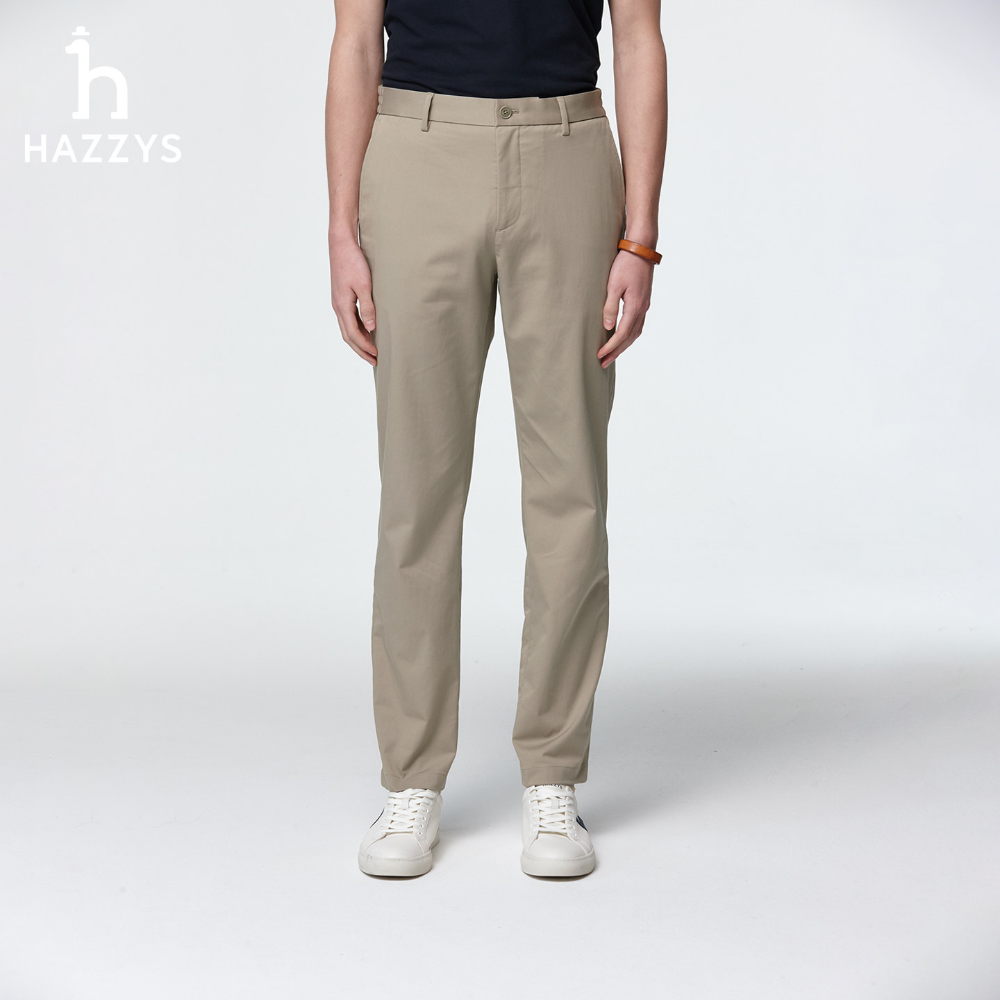 【春夏甄选】Hazzys哈吉斯休闲多色春季男装净色长裤潮流百搭下装,淘宝优惠券,粉丝福利购,淘宝优惠卷