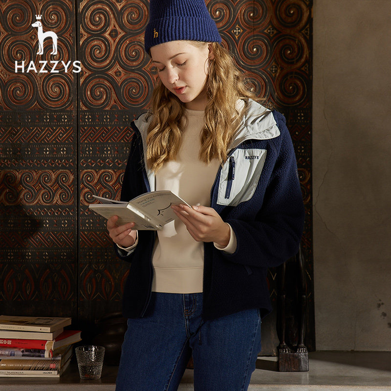 hazzys哈吉斯2021新款女士休闲上衣 hazzys短外套