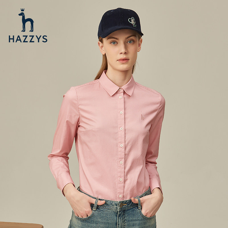 hazzys哈吉斯春秋长袖设计感衬衫 hazzys衬衫