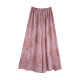 2026 New Tie Dye Ice Silk Skirts Women's Summer Thin Versatile Fashion High Waisted Wide Leg Pants Slim Skirts