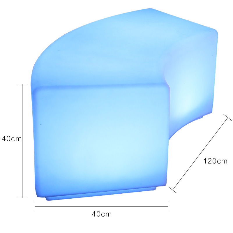 户外led发光方凳子茶几庭院灯发光立方体促销夜场酒吧咖啡桌椅子 - 图2