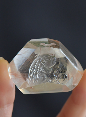 维纳斯发晶男女款刺猬吊坠