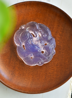 鲍氏男女款水晶镂空九尾狐仙狐