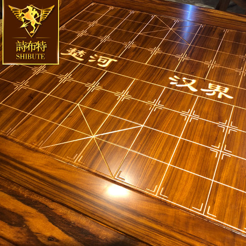 诗布特欧式别墅奢华棋盘麻将桌进口非洲乌金木实木雕花电动麻将机 - 图1