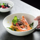 White bone porcelain household dish bowl salad bowl rice bowl shallow bowl