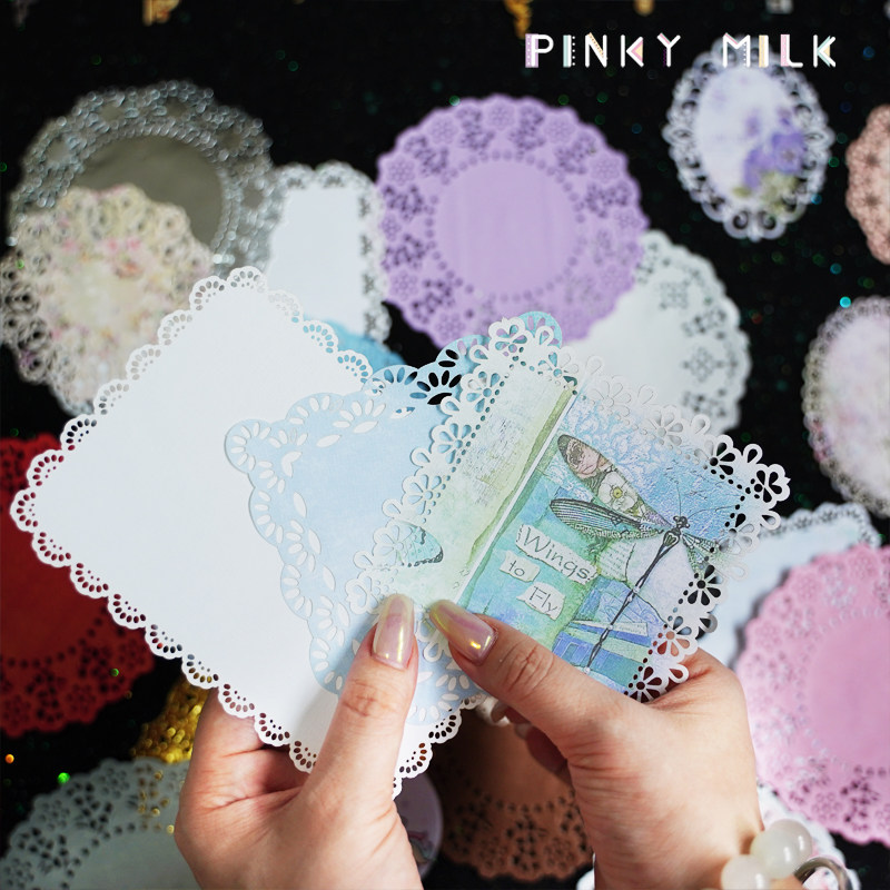 【PM痛包】蕾丝垫边角贴痛板diy配件谷子吧唧拍照装饰背景透明层,淘宝优惠券,粉丝福利购,淘宝优惠卷