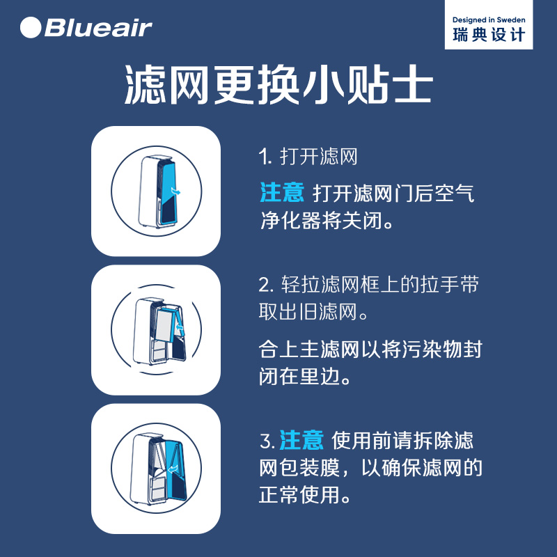 Blueair/布鲁雅尔滤网空气净化器滤芯除甲醛适配8440i/8460i - 图1