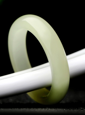 念玉新疆和田玉戒指天然黄玉指环黄口料男女款玉环玉石尾戒单身戒