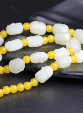 念玉珠宝天然和田玉十八罗汉长佛