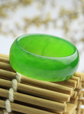 念玉新疆和田玉戒指指环老坑玉石