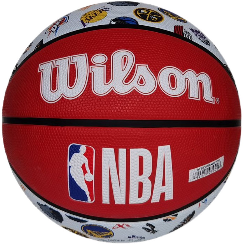 Wilson威尔胜21新款NBA全队队徽耐磨橡胶室外户外训练成人7号篮球 - 图3