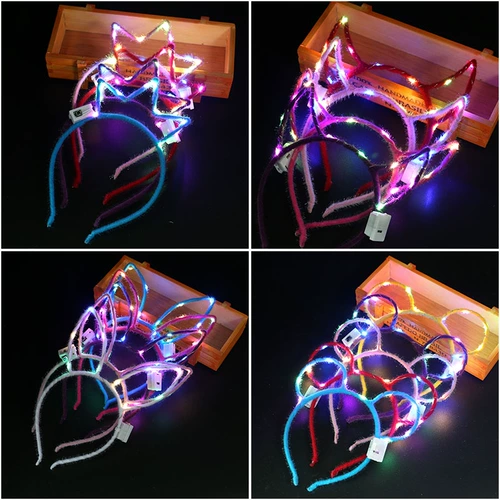 Аксессуар для волос, заколка для волос с бантиком, мигающий ободок, шпильки для волос, игрушка, в корейском стиле