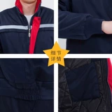 Зимний износостойкий светоотражающий пуховик для работы подходит для мужчин и женщин, куртка, увеличенная толщина