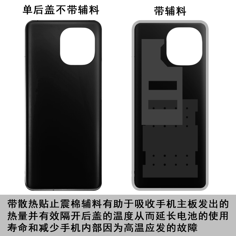 阵营创适用小米redmi红米note9pro后盖 NOTE9S玻璃后壳电池盖护片 - 图1