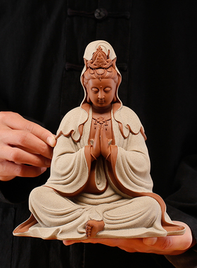 晨翔陶瓷祈福观音佛像家用供奉