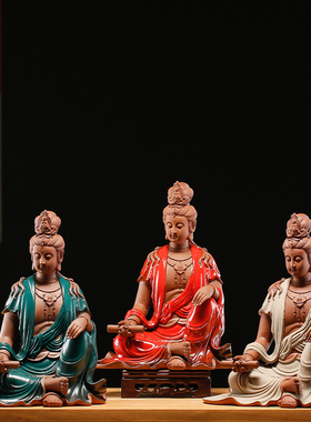 晨翔陶瓷坐观音佛中式家用供奉