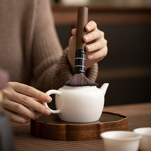 茶道六君子套装功夫茶具配件大全喝茶用品夹子刷子茶台桌泡茶工具 - 图3