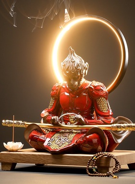 斗战胜佛陶瓷客厅齐天大圣家居装饰玄关孙悟空乔迁业送礼