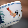 Ming Dynasty antique antique Ming Cheng Hua fighting color chicken cup
