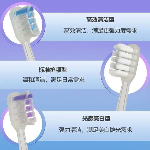 适配Laifen徕芬电动牙刷头新款包胶缓震替换刷头清洁护龈软毛成人 - 图2