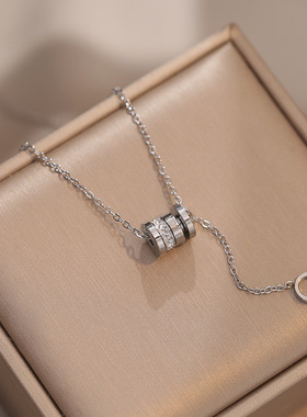 达令 金色小蛮腰项链 女士高级感毛衣链 钛钢锁骨链 衣服配饰吊坠