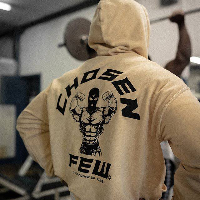 秋冬款运动连帽卫衣男加厚加绒健身肌肉宽松长袖套头衫外套上衣服