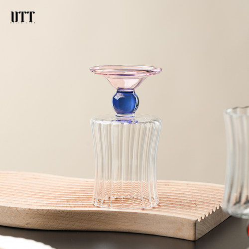 复古酒杯中古热红酒杯鸡尾酒杯咖啡杯高硼硅耐热玻璃杯子高颜值 - 图0