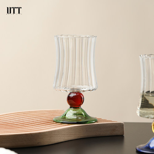 复古酒杯中古热红酒杯鸡尾酒杯咖啡杯高硼硅耐热玻璃杯子高颜值 - 图2