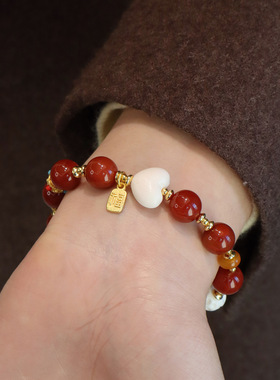 人气款新中式南红玛瑙串珠手链