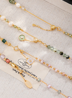 百搭滴油花朵珍珠手链