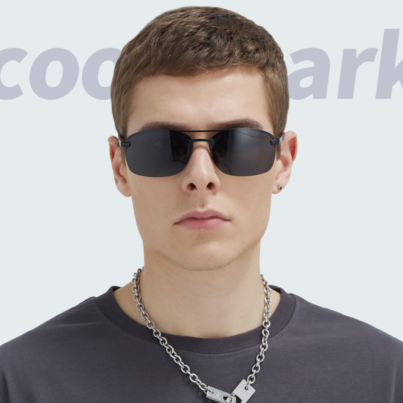 cookshark库克鲨鱼2021新款墨镜男士太阳镜偏光驾驶开车眼镜个性-图0