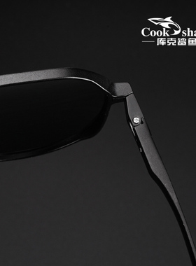 库克鲨鱼偏光太阳镜男开车驾驶