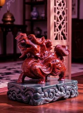 镇宅吉祥瑞兽岫玉玉雕护佑平安