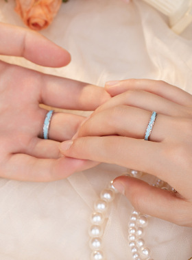 999纯银永恒极光情侣戒指