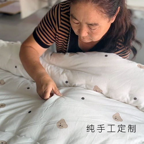 定做儿童棉被婴幼儿包被宝宝盖被纯棉花被芯可定制尺寸 - 图0