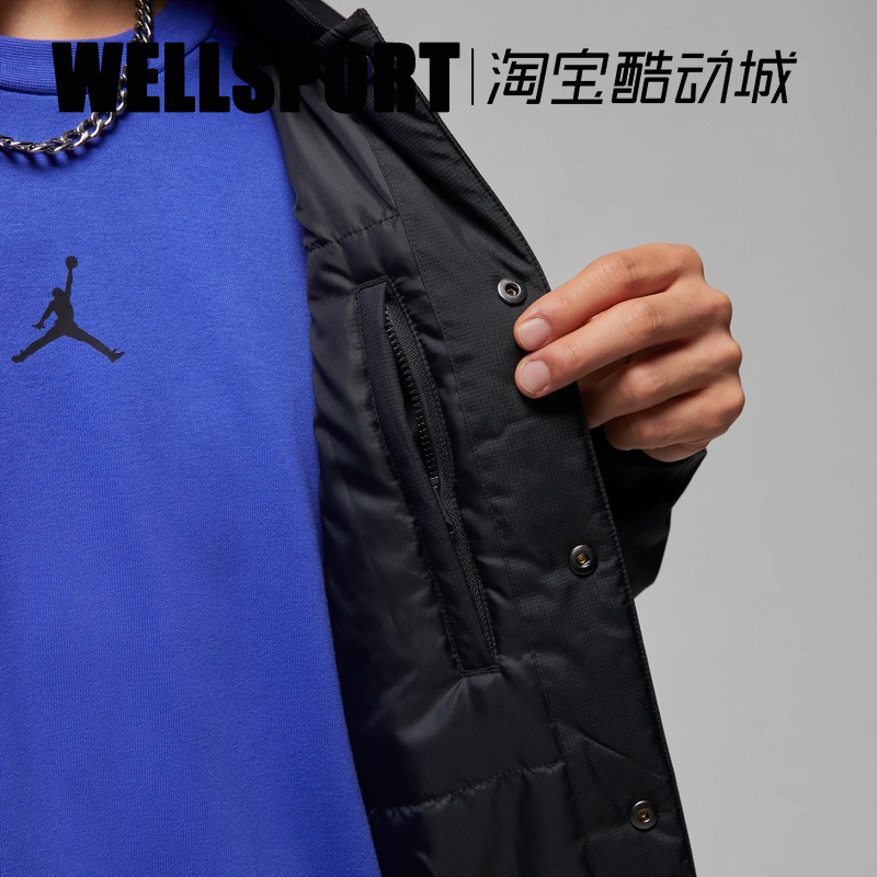 NIKE耐克AIR JORDAN男子AJ棒球棉服保暖休闲梭织夹克 DV9792-010