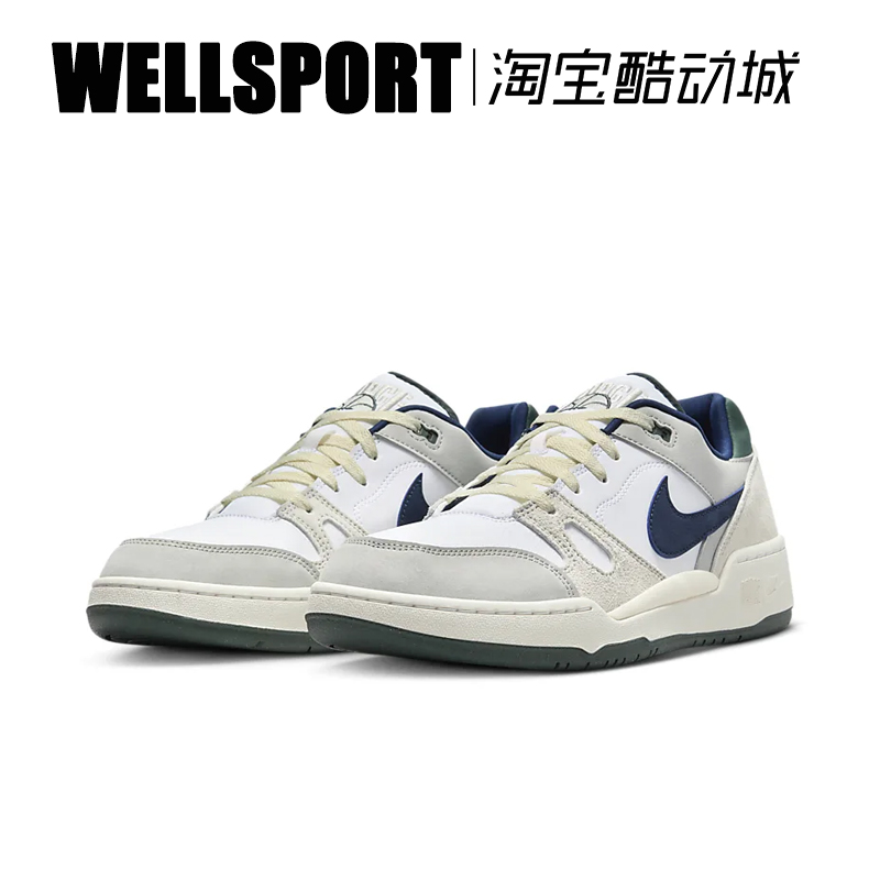 NIKE FULL FORCE LOW男子潮流低帮防滑复古休闲板鞋 FZ3595-100-图0