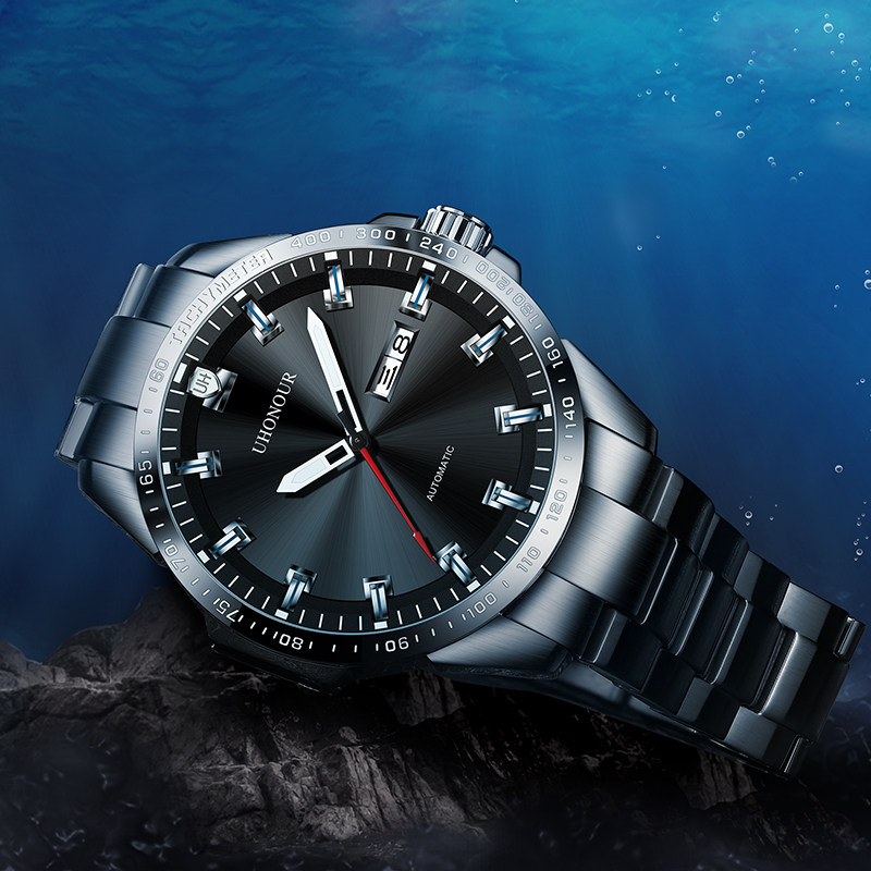 瑞士宇赫男士防水机械表男全薄机芯 宝梭易思捷国产腕表