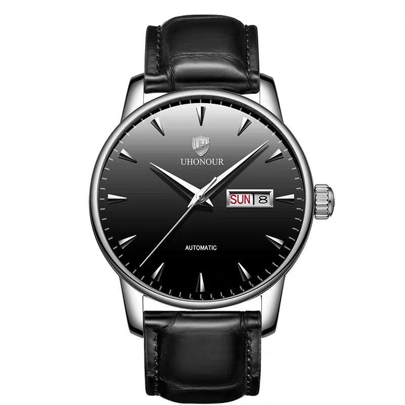 瑞士宇赫男士防水机械表全自动机芯 宝梭易思捷国产腕表