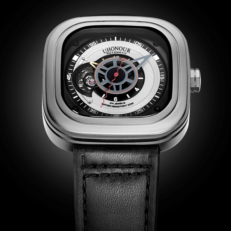 瑞士宇赫男士防水机械表全自动机芯 宝梭易思捷国产腕表