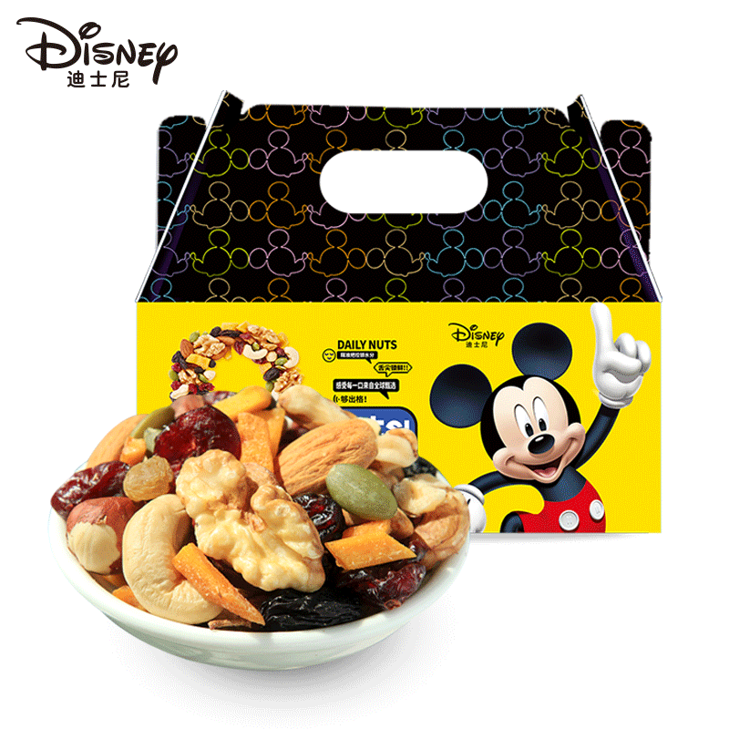 迪士尼每日坚果零食儿童孕妇干湿分离30袋混合干果礼盒新疆特产 - 图3