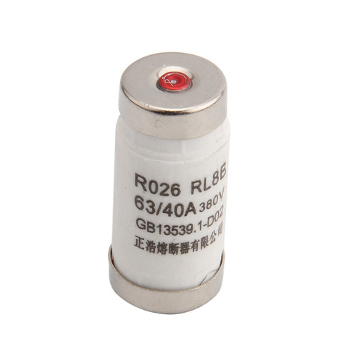 正熔 D02 R026 熔断器RL98-63 RL8B 63A/50A/40A/32A/25A/20A/16A - 图0